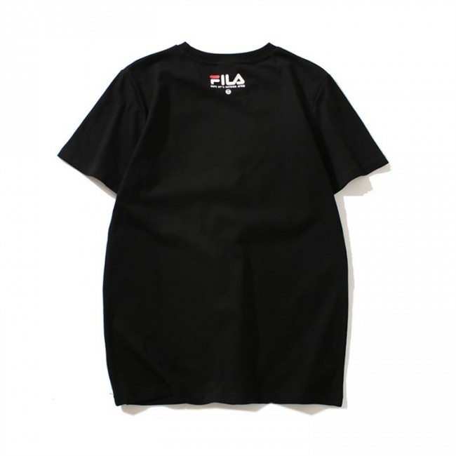 Bape x FILA Union T-Shirt Black White