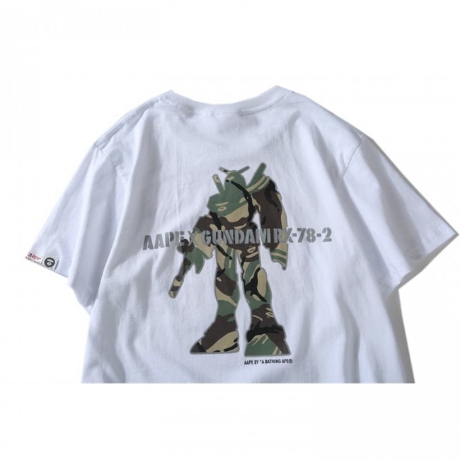 Bape x Gundam Union T-Shirt Black White