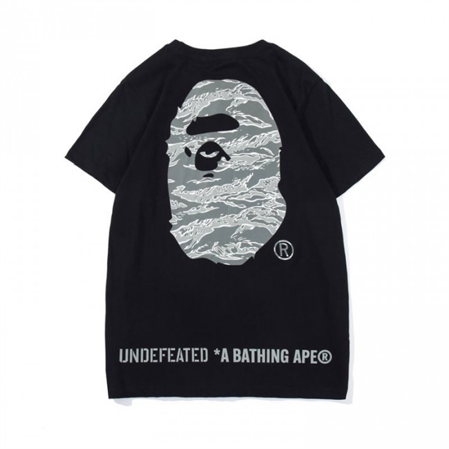 Bape x Undefeated Union Camo Grey Printed T-Shirt Black White