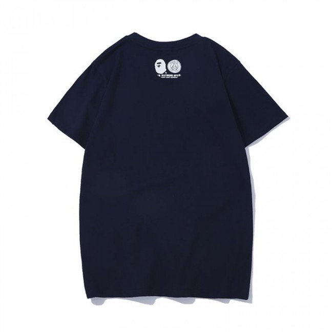 Bape X PSG Union Bape T-Shirt Blue White